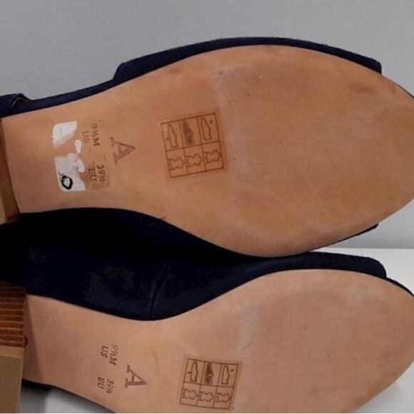 Anthropologie navy scalloped Shooties   - Picture 2 of 7